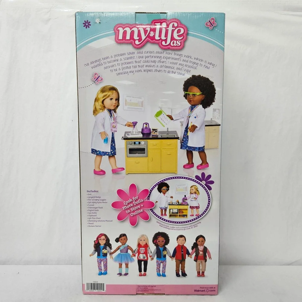 My Life As Scientist Doll 18 Inch Posable Blonde Hair 13 Piece Play Set 19224